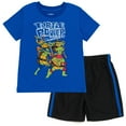 thumbnail image 1 of Teenage Mutant Ninja Turtles Donatello Raphael Leonardo Toddler Boys T-Shirt and Mesh Shorts Outfit Set Toddler to Big Kid, 1 of 4