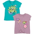 thumbnail image 1 of Teenage Mutant Ninja Turtles Donatello Raphael Leonardo Toddler Girls 2 Pack T-Shirts Toddler to Big Kid, 1 of 5