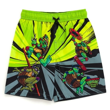 Teenage Mutant Ninja Turtles Donatello Raphael Leonardo UPF 50+ Swim Trunks Toddler to Big Kid