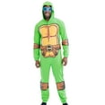 thumbnail image 1 of Teenage Mutant Ninja Turtles Donatello Raphael Leonardo Zip Up Costume Coverall and Reversible Masks Adult, 1 of 5