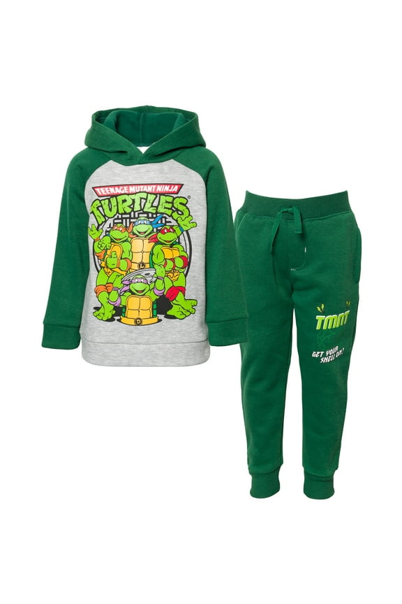 Teenage Mutant Ninja Turtles Donatello Raphael Michelangelo Big Boys Fleece Pullover Hoodie and Pants Outfit Set Toddler to Big Kid
