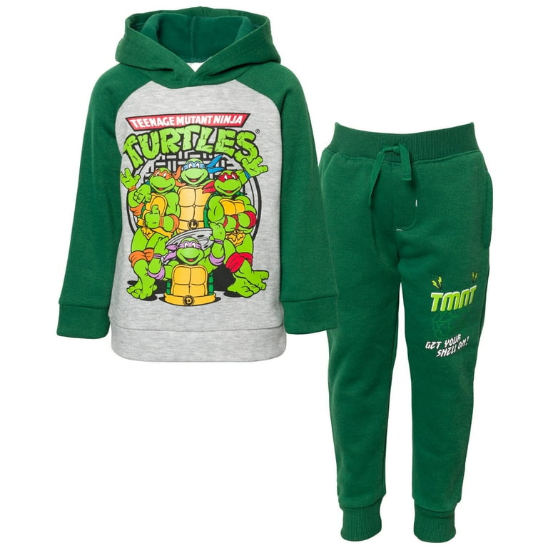 Teenage Mutant Ninja Turtles Donatello Raphael Michelangelo Toddler Boys  Fleece Pullover Hoodie and Pants Outfit Set Toddler to Big Kid