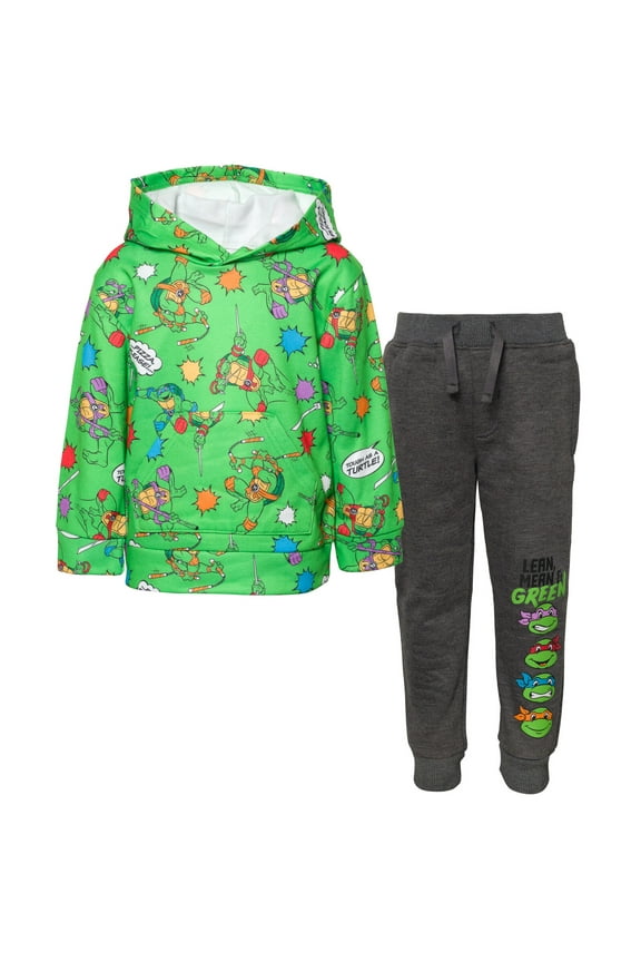 Donatello Raphael Michelangelo Toddler Boys Fleece Pullover Hoodie and Pants Outfit Set Toddler to Big Kid