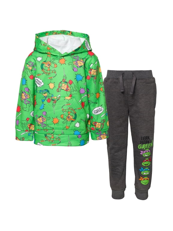 Donatello Raphael Michelangelo Toddler Boys Fleece Pullover Hoodie and Pants Outfit Set Toddler to Big Kid