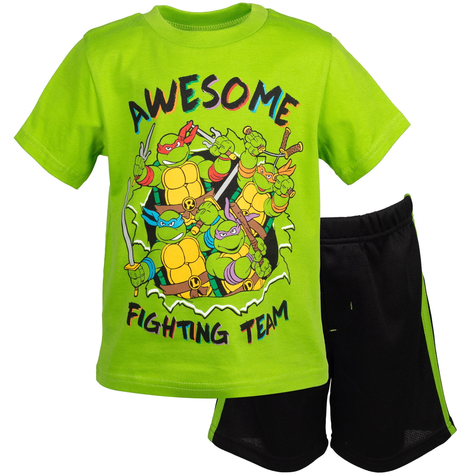 Nickelodeon 2012 Teenage Mutant Ninja Turtles Blue T-Shirt w/ Toy Kids 5/6  NWT