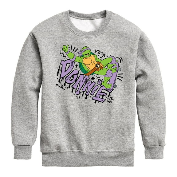 Teenage Mutant Ninja Turtles - Donnie - Toddler & Youth Crewneck Fleece Sweatshirt