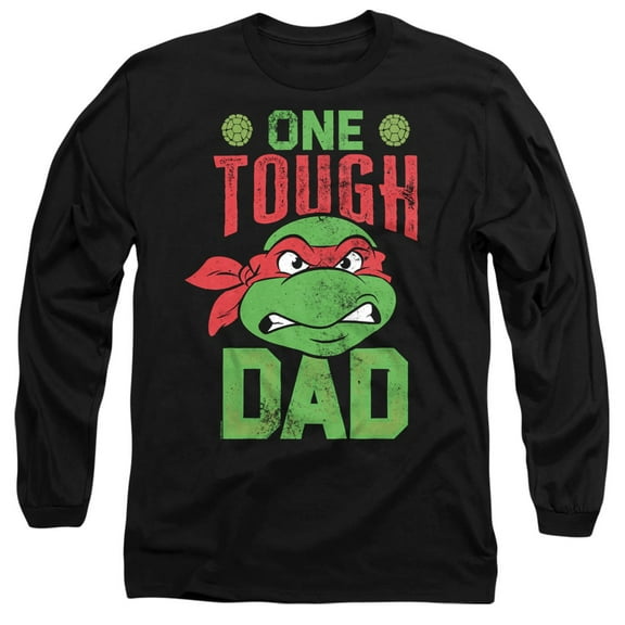Teenage Mutant Ninja Turtles Father's Day One Tough Dad Unisex Adult Long-Sleeve T Shirt, Black, Medium