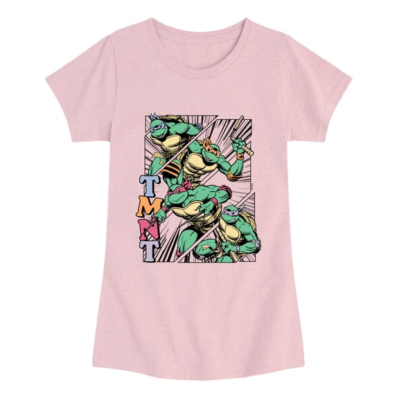 Teenage Mutant Ninja Turtles - Femme Comic Girls' Fitted Short Sleeve Graphic T-Shirt
