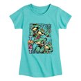 thumbnail image 1 of Teenage Mutant Ninja Turtles - Femme Comic Girls' Fitted Short Sleeve Graphic T-Shirt, 1 of 5
