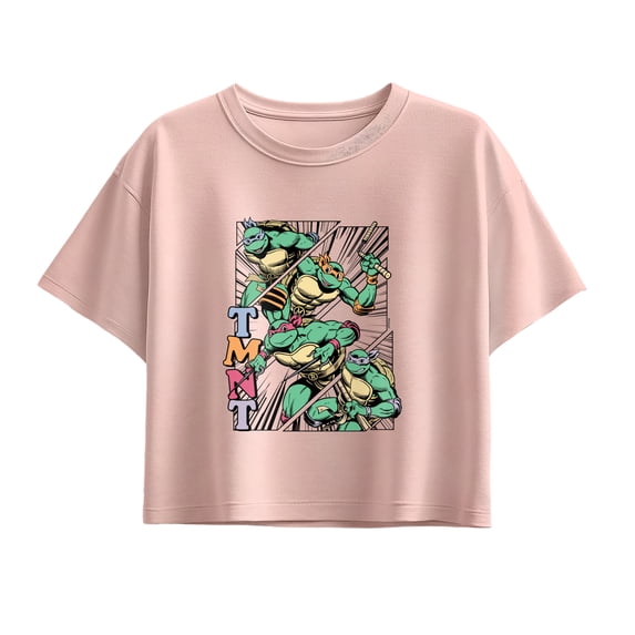 Teenage Mutant Ninja Turtles - Femme Comic Short Sleeve Boxy Graphic T-Shirt
