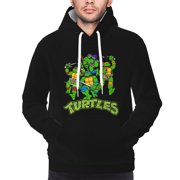 ECEIPENO Teenage Mutant Ninja Turtles Fleece Hooded Collar Drawstring Hoodies Pullover Sweatshirts Casual Long Sleeve Shirts