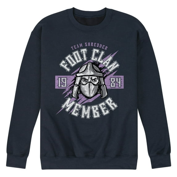 Teenage Mutant Ninja Turtles - Foot Clan Member - Men's Crew Neck Fleece Pullover