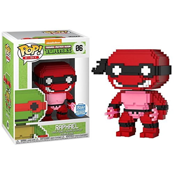 Funko POP 8-Bit Teenage Mutant Ninja Turtles Neon Raphael 06 Vinyl Figure