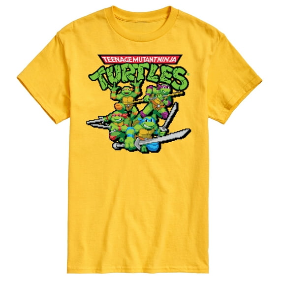 Teenage Mutant Ninja Turtles - Gaming Group And Logo - Men's Short Sleeve Graphic T-Shirt