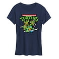 thumbnail image 1 of Teenage Mutant Ninja Turtles - Gaming Group And Logo - Women's Short Sleeve Graphic T-Shirt, 1 of 5