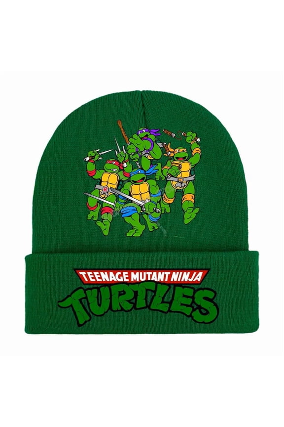 Teenage Mutant Ninja Turtles Green Adult Size Beanie Hat
