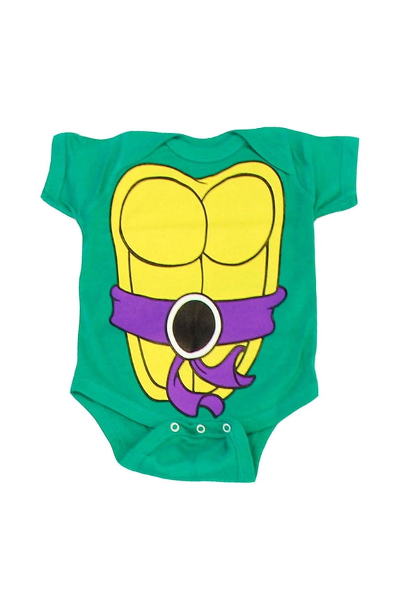 Teenage Mutant Ninja Turtles Green Costume Infant Baby Onesie Romper