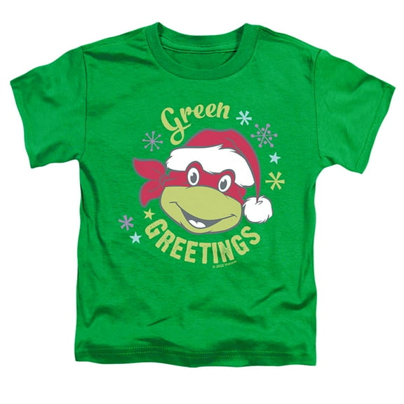 Teenage Mutant Ninja Turtles Green Greetings For Christmas Kids T Shirt for Youth Toddler Boys and Girls