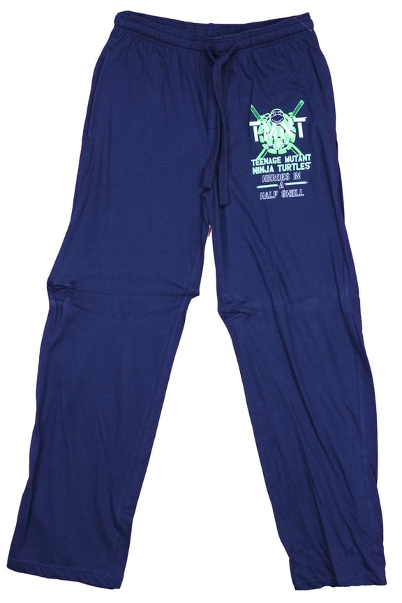 Green Half Shell Logo Mens Lounge Pajama Pants (Small)