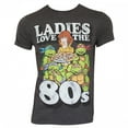 thumbnail image 1 of Teenage Mutant Ninja Turtles Grey Ladies Loves The 80's T-Shirt-Small, 1 of 1