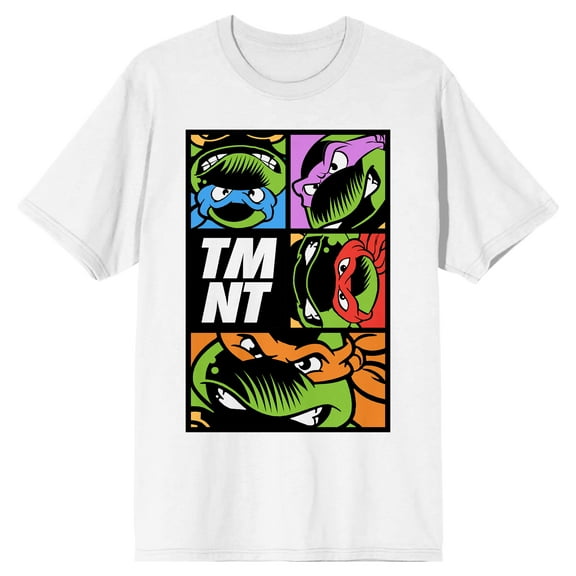 Teenage Mutant Ninja Turtles Grid White T-Shirt X-Large