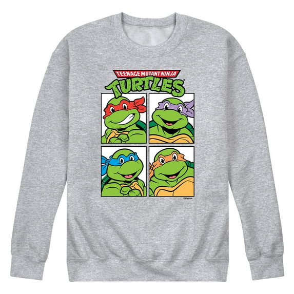 Teenage Mutant Ninja Turtles - Group Blocks - Men's Long Sleeve Crew Neck Fleece