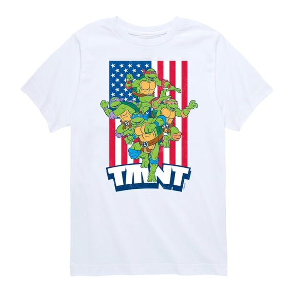 Teenage Mutant Ninja Turtles - Group Flag - Toddler And Youth Short Sleeve Graphic T-Shirt