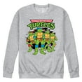 thumbnail image 1 of Teenage Mutant Ninja Turtles - Group Logo Brick Wall - Men's Crew Neck Fleece Pullover, 1 of 5