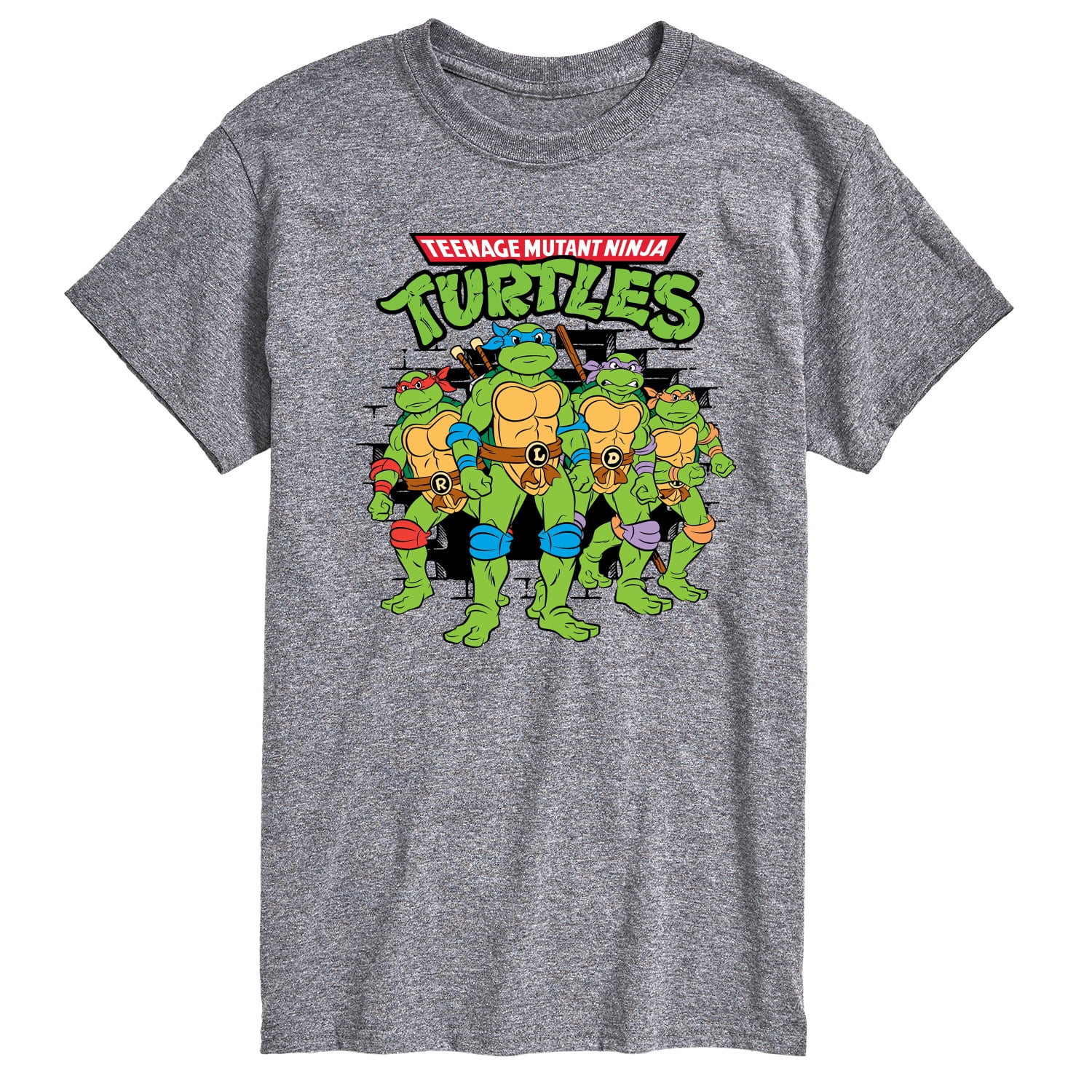 Nickelodeon Men's Teenage Mutant Ninja Turtles Classic Turtle Group T-Shirt