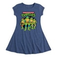 thumbnail image 1 of Teenage Mutant Ninja Turtles  - Group Logo Brick Wall  - Toddler & Youth Girls Fit & Flare Dress, 1 of 4