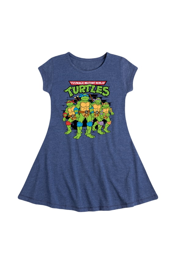 - Group Logo Brick Wall - Toddler & Youth Girls Fit & Flare Dress