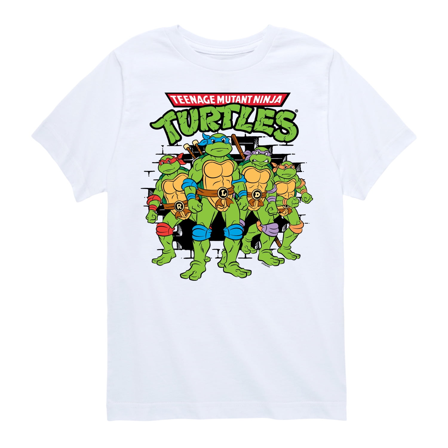 T-Shirt Teenage Mutant Ninja Turtles (TMNT) - Taille Youth XL - Gris - Occasion Très Bon État
