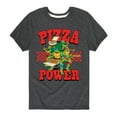 thumbnail image 1 of Teenage Mutant Ninja Turtles - Group Pizza Power - Toddler And Youth Short Sleeve Graphic T-Shirt, 1 of 5