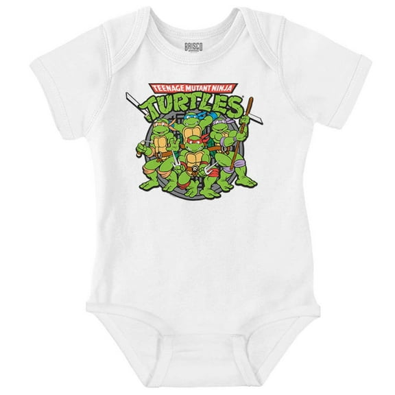 Teenage Mutant Ninja Turtles Group Romper Boys or Girls Infant Baby Brisco Brands 18M
