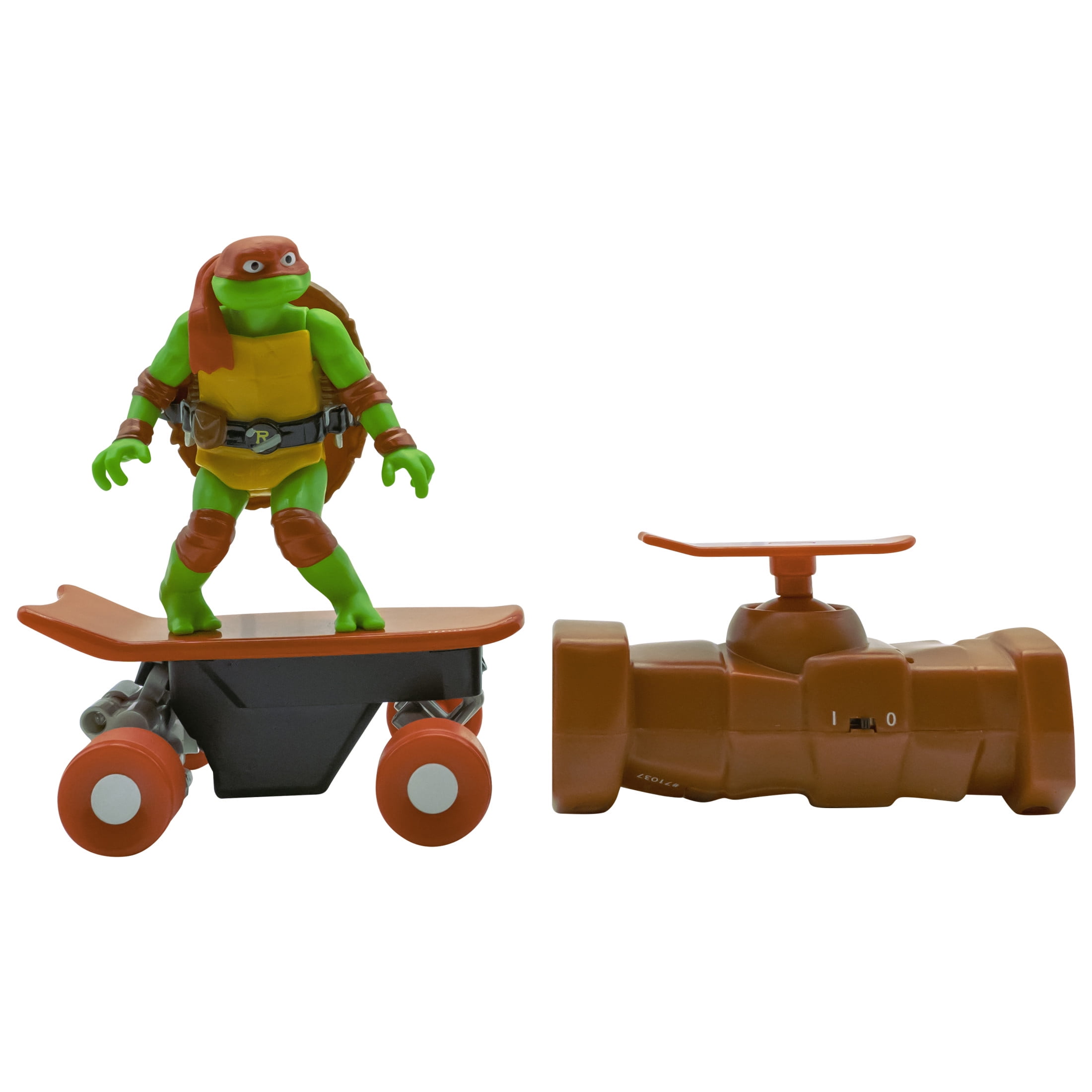 Teenage Mutant Ninja Turtle Raphael Half Pipe RC Vehicle Movie Ages 5+ - Skate+Performs Tricks - 2.4GHz RC