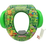 Teenage Mutant Ninja Turtles Soft Potty Training Seat for Toddlers with Hanging Hook, Fits Standard Toilets