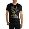 thumbnail image 1 of Teenage Mutant Ninja Turtles Hello Pizza Black T-shirt-XXL, 1 of 2