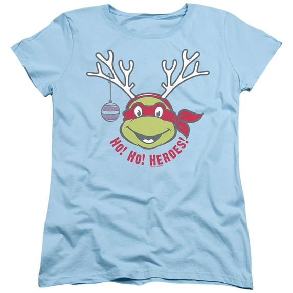 Teenage Mutant Ninja Turtles Ho Ho Heroes Christmas Reindeer Women's T Shirt