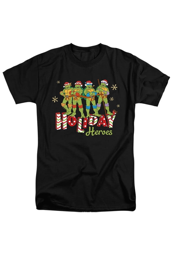 Holiday Heroes Christmas Shine Unisex Adult Tall T Shirt,Black, 3X-Large