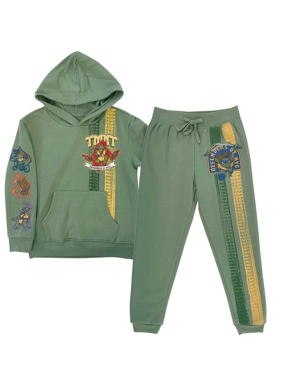 Hooded Pullover Hoodie and Jogger Sweatpants Set, Little and Big Boys Sizes 4-20