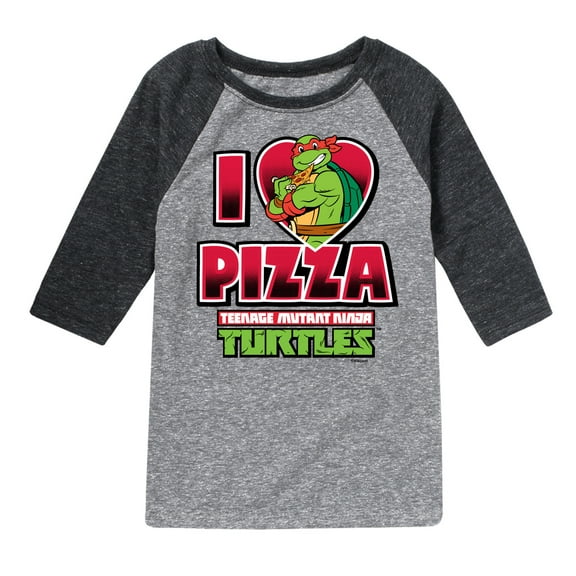 Teenage Mutant Ninja Turtles - I Love Pizza - Toddler And Youth Raglan