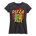 thumbnail image 1 of Teenage Mutant Ninja Turtles - I Love You Pizza - Women's Short Sleeve Graphic T-Shirt, 1 of 4