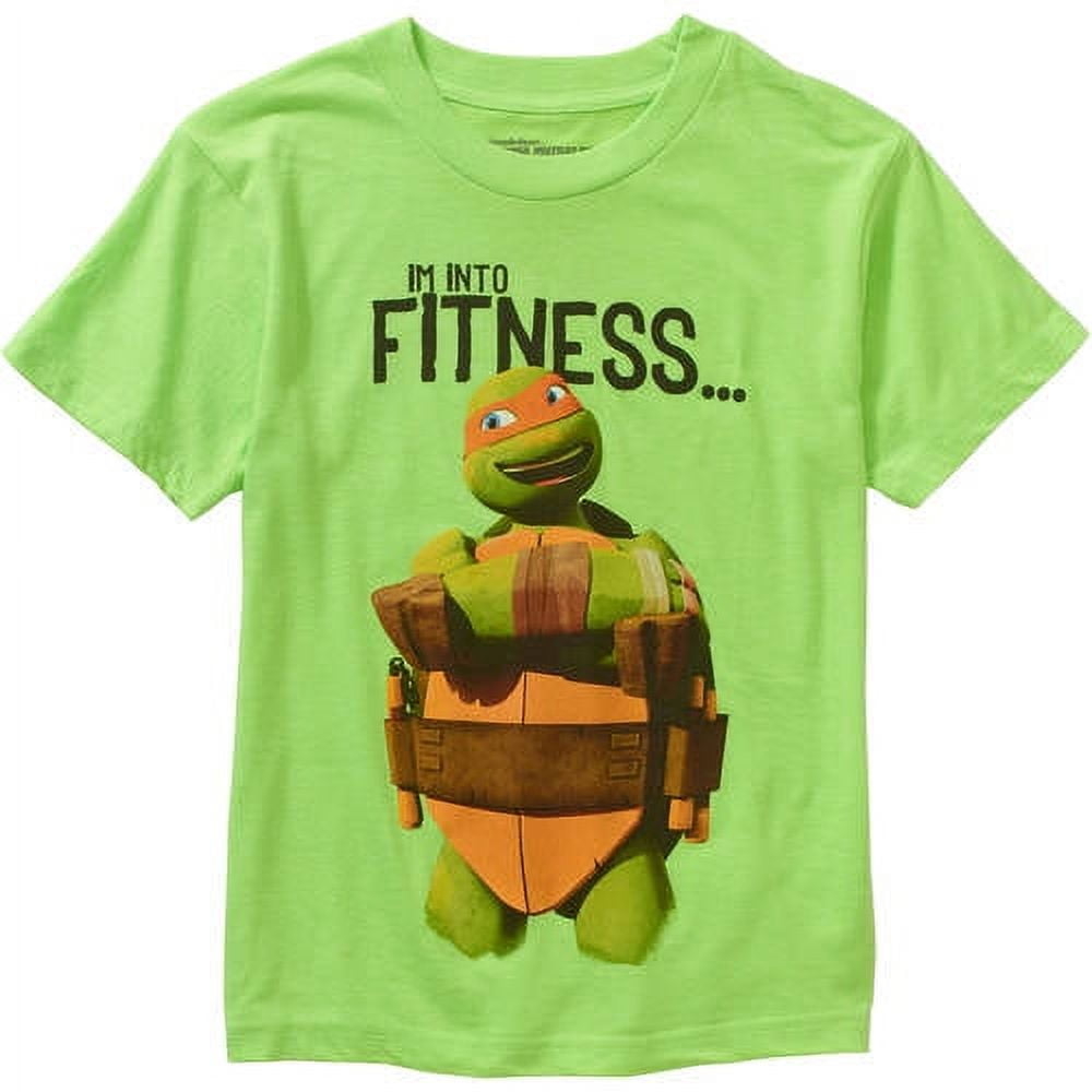 Teenage Mutant Ninja Turtles T-Shirt I'm Into Fitness 2017 Boys kids size  XS