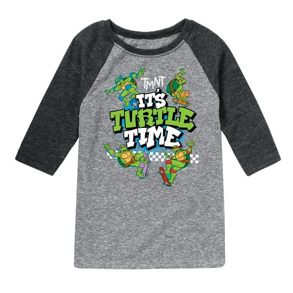 Teenage Mutant Ninja Turtles - It's Turtle Time - Toddler And Youth Raglan Graphic T-Shirt