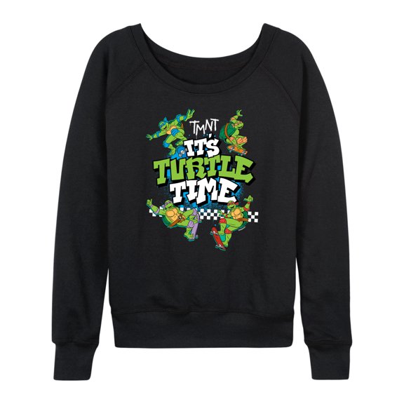 Teenage Mutant Ninja Turtles - It's Turtle Time - Women's Lightweight French Terry Long Sleeve Shirt