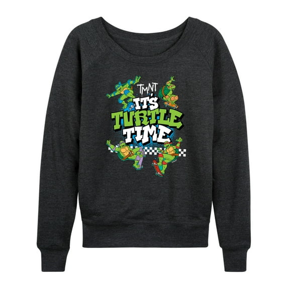 Teenage Mutant Ninja Turtles - It's Turtle Time - Women's Lightweight French Terry Long Sleeve Shirt