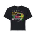 thumbnail image 1 of Teenage Mutant Ninja Turtles - Its Ninja Time Raph - Juniors Cropped Cotton Blend T-Shirt, 1 of 5