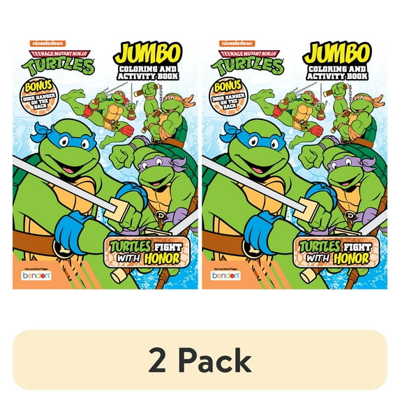 (2 pack) Teenage Mutant Ninja Turtles Jumbo Coloring Book, 64 Pages by ...