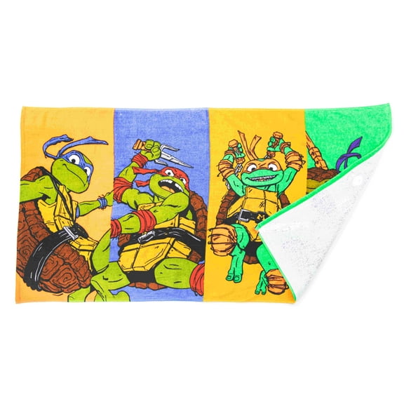 Teenage Mutant Ninja Turtles Kids 27" x 54" Bath Towel, Cotton, Multicolor, Paramount