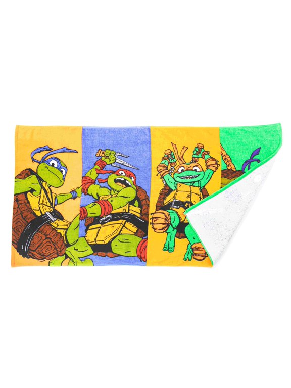 Teenage Mutant Ninja Turtles Kids 27" x 54" Bath Towel, Cotton, Multicolor, Paramount